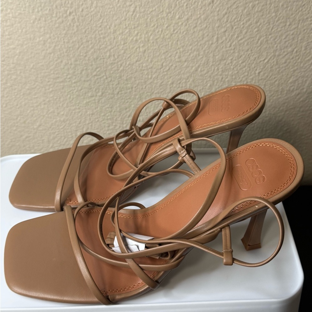 ASOS Tan Strappy Heels